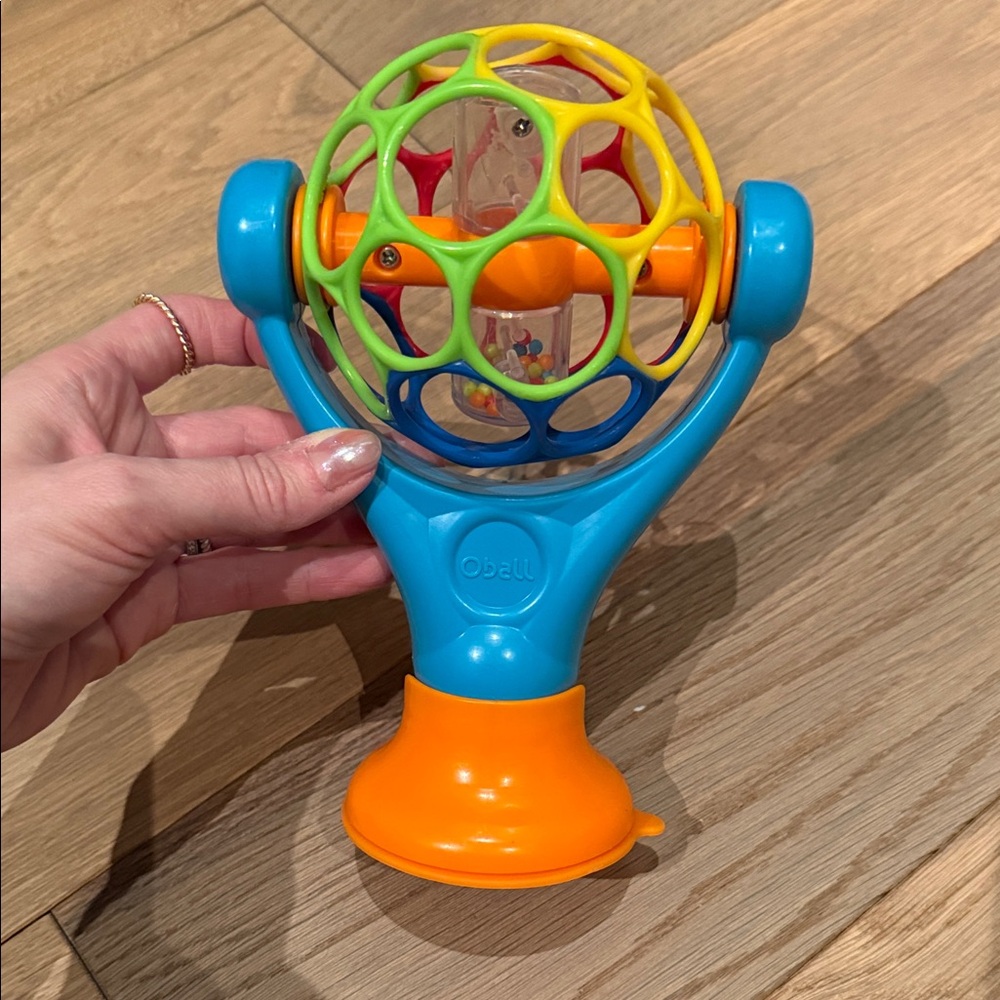 EUC Colorful Rattle Suction Toy